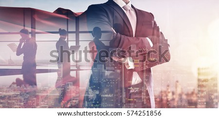 Similar – Image, Stock Photo Powerful building with strong structures