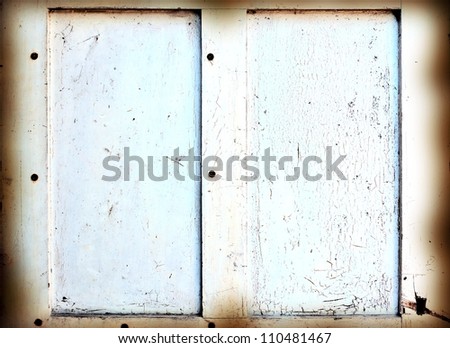 Rustic Background - old painted Burnt double frame.