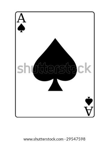 Ace - Poker Card Vector - 29547598 : Shutterstock