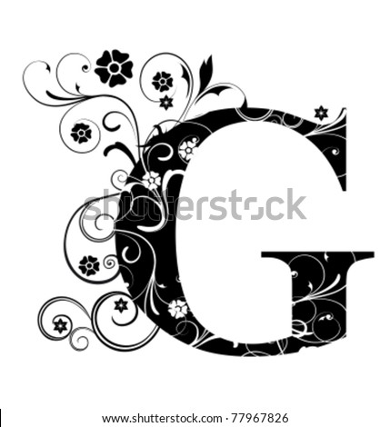Letter Capital G Stock Vector Illustration 77967826 : Shutterstock