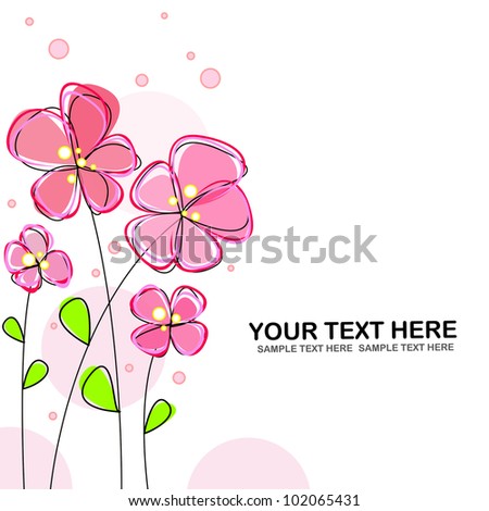 Flower abstract background