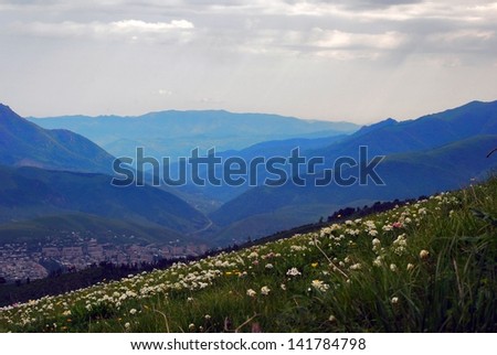 mountain spring in the mountains of Armenia