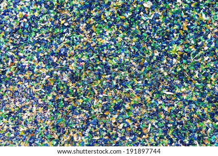 Colorful pieces of broken glass. Abstract background