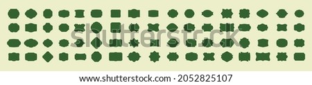 Wedding frame. Tag. Mailbox Monogram, Basic Shapes, Monogram Frame. Empty frame and label. Logo Vector Template. St Patricks day.