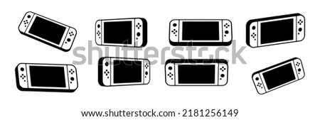 Game controller design template icon. Gamepad. Nintendo Switch. Gamepad
 Game controller design template icon. 