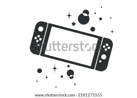 Game controller design template icon. Nintendo Switch. Gamepad
 Game controller design template icon. 