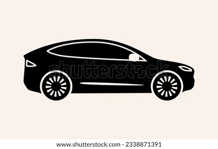 Sedan car icon Sedan car icon.Tesla
