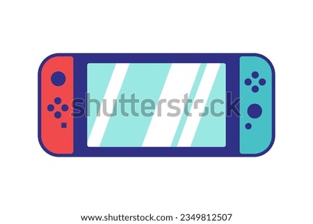 Game controller design template icon.  Switch. Gamepad. Nintendo Switch.
