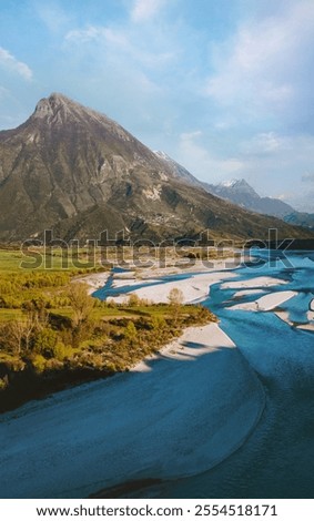 Similar – Image, Stock Photo Albania Vjosa Valley