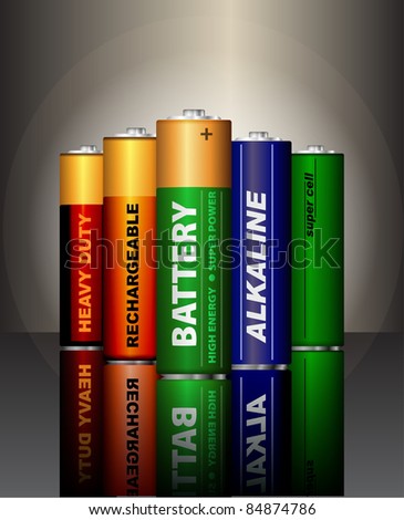 Set of AA batteries