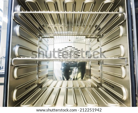 interior of heating element of electric oven