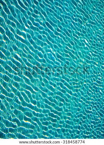 ripple wave pattern on water surface in the swimming pool