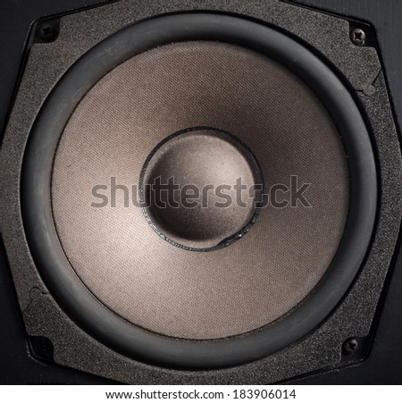 Closeup Audio speaker