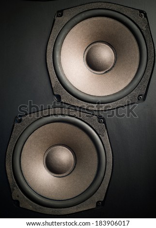 Closeup Audio speaker