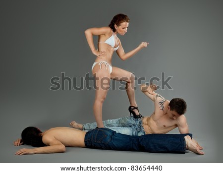Man afraid woman violence - sexual games