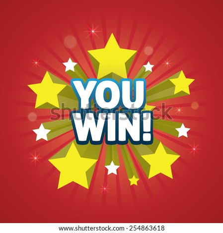 You Win - Design Element. Eps10, Cmyk. Stock Vector Illustration ...