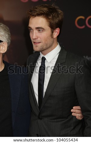 BERLIN - MAY 31: Robert Pattinson at the premiere of \'Cosmopolis\' on May 31, 2012 in Berlin, Germany