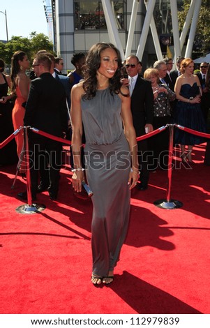 LOS ANGELES, CA - SEP 15: Allyson Felix at the Academy Of Television Arts & Sciences 2012 Creative Arts Emmy Awards held at Nokia Theater L.A. LIVE on September 15, 2012 in Los Angeles, California