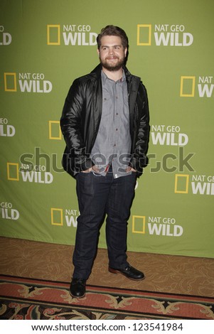 PASADENA - JAN 3: Jack Osbourne of the show \'Alpha Dogs\' at the National Geographic Channels TCA party on January 3, 2013 at the Langham Hotel in Pasadena, California