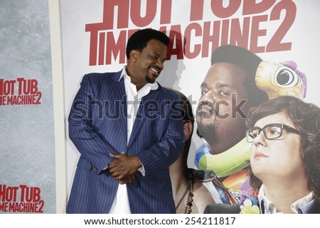 LOS ANGELES - FEB 18: Craig Robinson at the 'Hot Tub Time Machine 2' premiere on February 18, 2014 in Los Angeles, California