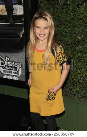 LOS ANGELES - FEB 10: Mia Talerico at the screening of the Disney Channel Original Movie \'Bad Hair Day\' at the Frank G Wells Theater on February 10, 2015 in Burbank, CA