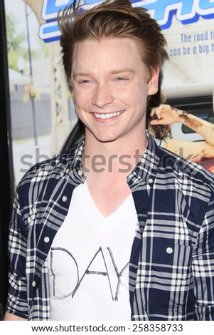 LOS ANGELES - FEB 10: Calum Worthy at the screening of the Disney Channel Original Movie 'Bad Hair Day' at the Frank G Wells Theater on February 10, 2015 in Burbank, CA