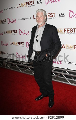 LOS ANGELES - JUN 17: Ron Perlman at the \'Drive\' premiere during the 2011 Los Angeles Film Festival at Regal Cinemas L.A. Live in Los Angeles, California on June 17, 2011.