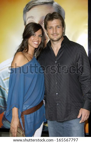 Lisa Donohue, Nathan Fillion at THE 40 YEAR-OLD VIRGIN Premiere, The Arclight Cinema, Los Angeles, CA, August 11, 2005