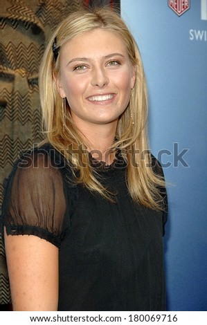 Maria Sharapova at TAG HEUER Watch Launch Party for The Maria Sharapova Foundation, Bloomingdale's department store, New York, NY, August 22, 2006