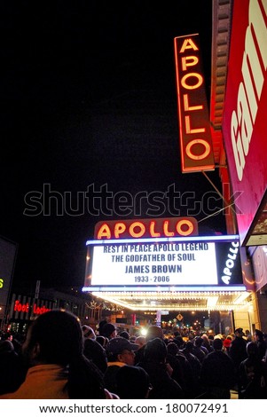 Atmosphere inside for Godfather of Soul James Brown Harlem Memorial Viewing, Apollo Theater, New York, NY, December 28, 2006
