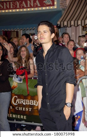 Orlando Bloom at PIRATES OF THE CARIBBEAN DEAD MAN\'S CHEST Premiere, Disneyland, New York, NY, June 24, 2006