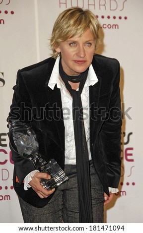 Ellen DeGeneres in the press room for The 33rd Annual People\'s Choice Awards - PRESS ROOM, The Shrine Auditorium, Los Angeles, CA, January 09, 2007