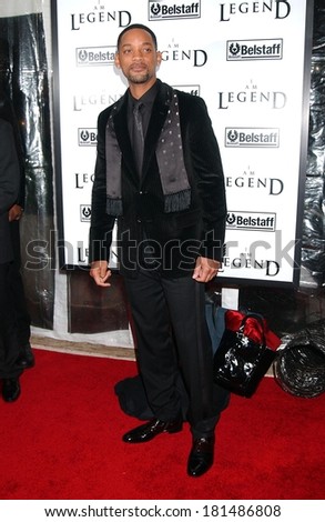 Will Smith at Premiere of I AM LEGEND, WAMU Theatre at Madison Square Garden, New York, NY, December 11, 2007