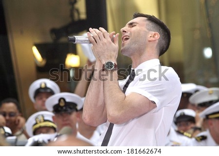 Adam Levine on stage for NBC Today Show Concert with Maroon 5, Rockefeller Center, New York, NY, May 28, 2007