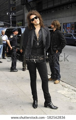 Russell Brand at talk show appearance for THU - The Late Show with David Letterman, Ed Sullivan Theater, New York, NY, May 15, 2008