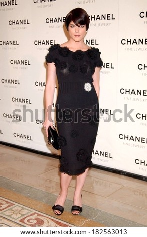 Selma Blair, wearing a Chanel dress, at Chanel Fine Jewelry\'s Night of Diamonds Dinner, The Plaza Hotel, New York, NY, January 16, 2008