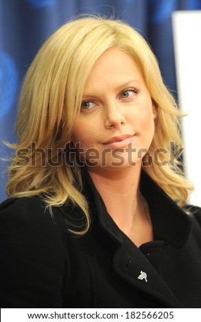 Charlize Theron at the press conference for Charlize Theron Named United Nations Messenger of Peace, The United Nations, UN, New York, November 17, 2008