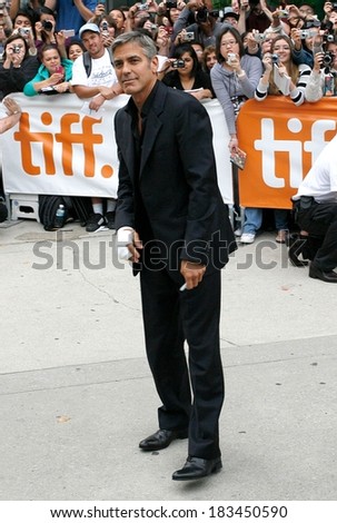 George Clooney at Toronto International Film Festival THE MEN WHO STARE AT GOATS Premiere, Roy Thomson Hall, Toronto, ON September 11, 2009