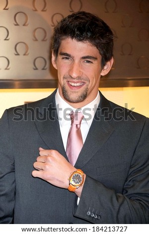 Michael Phelps at in-store appearance for OMEGA New York Flagship Boutique Grand Opening, OMEGA watch store, New York, NY April 22, 2009