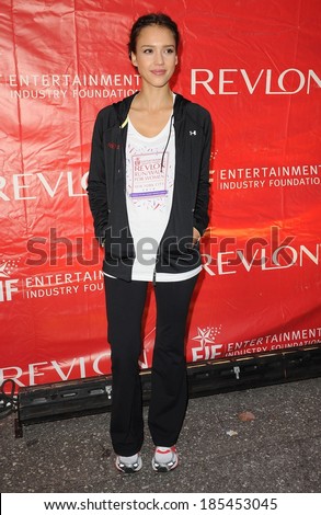 Jessica Alba at a public appearance for 13th Annual EIF Revlon Run/Walk For Women, Times Square to Central Park, New York, NY May 1, 2010 Photo