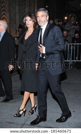George Clooney, Elisabetta Canalis at The National Board of Review of Motion Pictures 2010 Gala, Cipriani Restaurant 42nd Street, New York January 12, 2010
