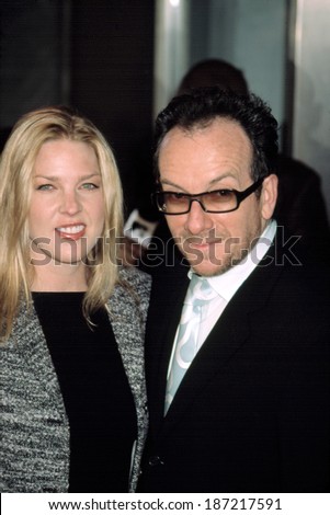 Diana Krall and Elvis Costello at premiere of IT RUNS IN THE FAMILY, NY 4/13/2003