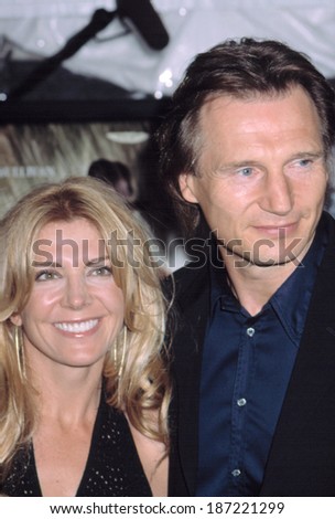 Natasha Richardson and Liam Neeson at premiere of ROAD TO PERDITION, NY 7/9/2002