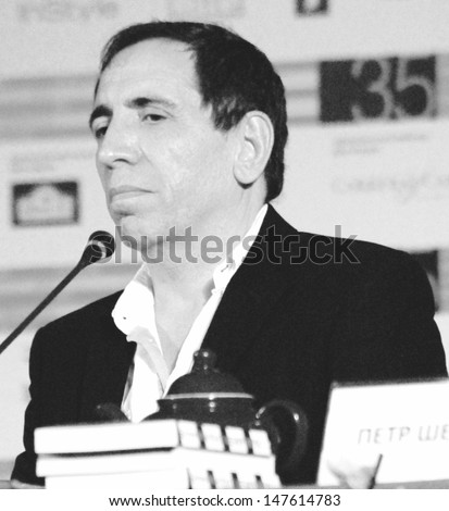 MOSCOW - JUNE 28: Film director Mohsan Makhmalbaf at the press-conference of his movie \