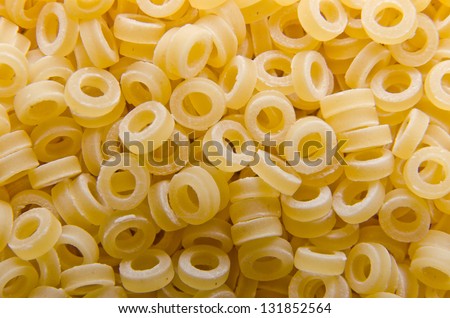 Small anellini pasta rings.