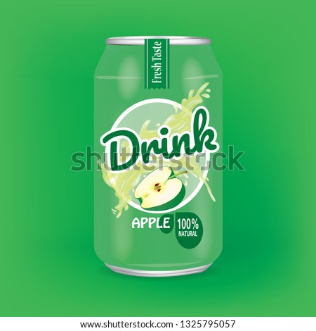 Apple drink cans