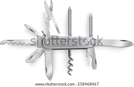 multipurpose vector illustration of knife