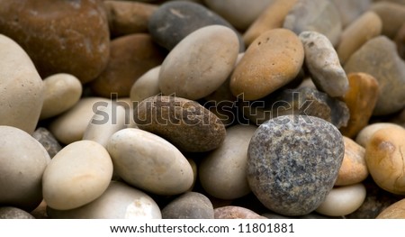 an abstract nature background of round stones