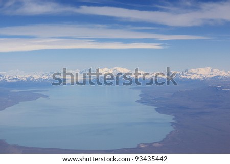 Cerro Fitz Roy aerial view, Patagonia, Argentina