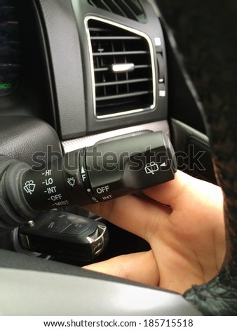 Control of automobile wiper blades